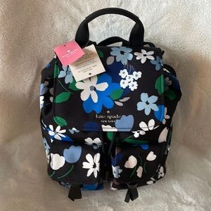 NWT Kate Spade floral backpack